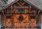 Kate Hiver Forêt Noël Cabane Marron Toile de fond conçue par Mini MakeBelieve - Kate Backdrop FR