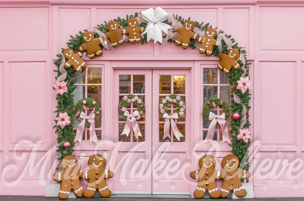 Kate Noël Pain d'épice Mur Rose Arche Toile de fond conçue par Mini MakeBelieve - Kate Backdrop FR