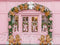 Kate Noël Pain d'épice Mur Rose Arche Toile de fond conçue par Mini MakeBelieve - Kate Backdrop FR