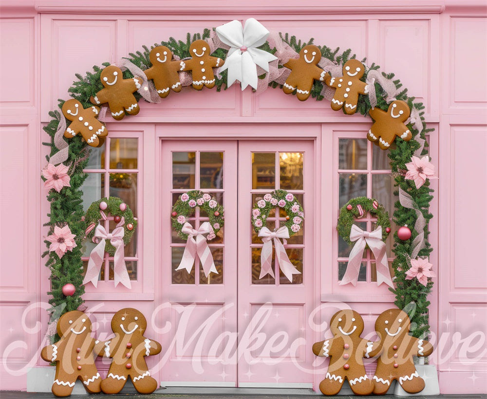Kate Noël Pain d'épice Mur Rose Arche Toile de fond conçue par Mini MakeBelieve - Kate Backdrop FR