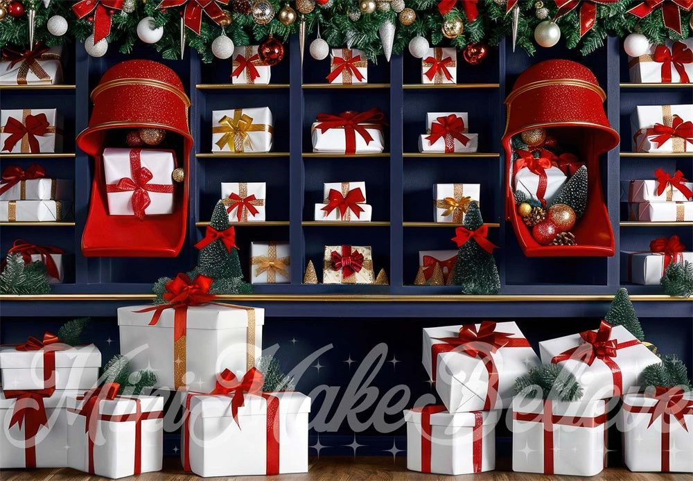 Kate Noël Intérieur Boutique de cadeaux Toile de fond conçue par Mini MakeBelieve - Kate Backdrop FR
