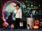 Kate Halloween Salle des Sorcières Chat Toile de fond conçue par Mini MakeBelieve - Kate Backdrop FR