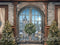 Kate Rustique Noël Fenêtre Mur de pierre Rétro Toile de fond conçue par Mini MakeBelieve - Kate Backdrop FR