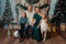 Kate Intérieur Noeuds Blanc Noël Cheminée Toile de fond conçue par Mini MakeBelieve - Kate Backdrop FR