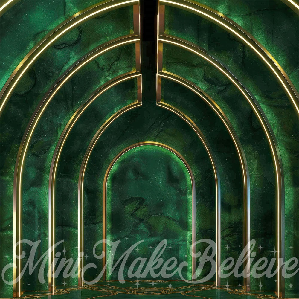 Kate Vert foncé Méchant Disco Arche Toile de fond conçue par Mini MakeBelieve - Kate Backdrop FR