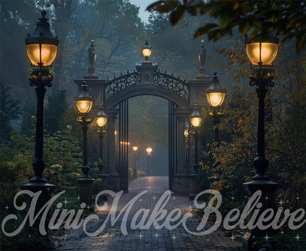 Kate Méchant Universitaire Chemin Lampadaire Toile de fond conçue par Mini MakeBelieve - Kate Backdrop FR