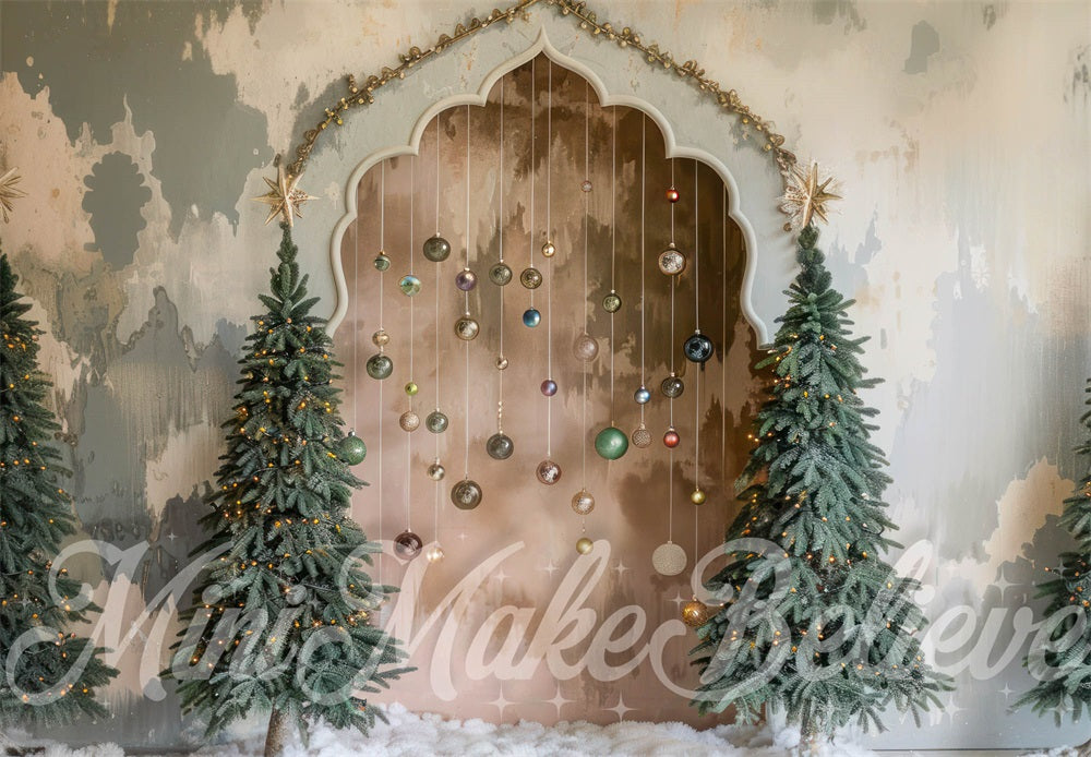 Kate Noël Bohème Arche Décors Beige Toile de fond conçue par Mini MakeBelieve - Kate Backdrop FR