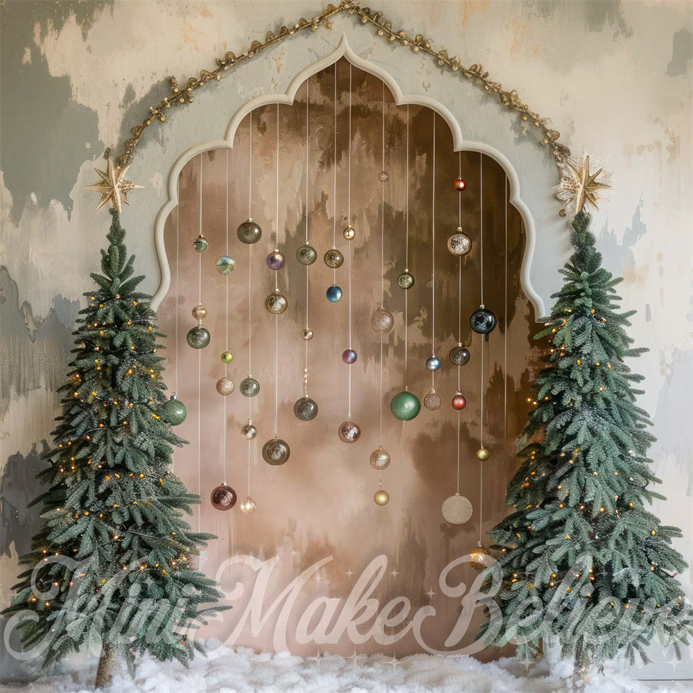 Kate Noël Bohème Arche Décors Beige Toile de fond conçue par Mini MakeBelieve - Kate Backdrop FR