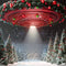 Kate Hiver Noël Forêt OVNI Grand Rouge Toile de fond conçue par Mini MakeBelieve - Kate Backdrop FR
