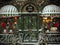 Kate Noël Rue Vert Rétro Magasin de café Toile de fond conçue par Mini MakeBelieve - Kate Backdrop FR