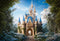 Kate Fantaisie Forêt Grand Château Fleurs Toile de fond conçue par Chain Photographie - Kate Backdrop FR