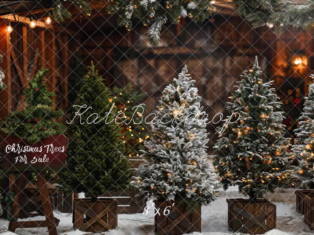 Kate Sapin de Noël Magasin Lumière Toile de fond conçue par Emetselch - Kate Backdrop FR