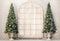 Kate Sapin de Noël Fenêtre en arc Mur de briques Toile de fond conçue par Emetselch - Kate Backdrop FR