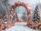 Kate Hiver Forêt Sapin de Noël Arche de décoration Toile de fond conçue par Emetselch - Kate Backdrop FR