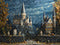 Kate Automne Halloween Hibou Château rétro Toile de fond conçue par Chain Photographie - Kate Backdrop FR