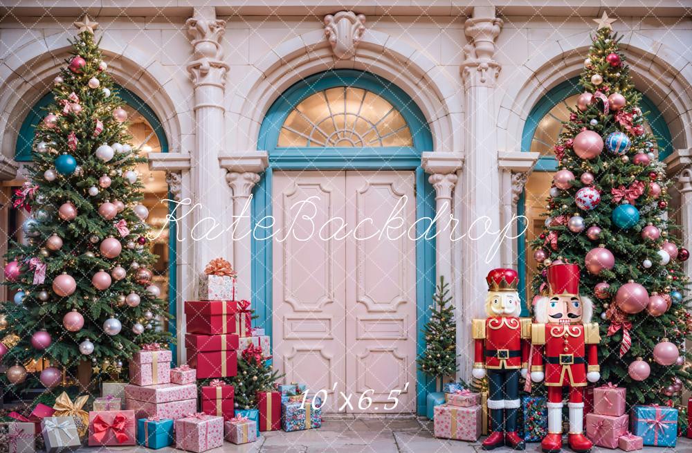 Kate Sapin de Noël Porte Casse-noisette Extérieur Toile de fond conçue par Emetselch - Kate Backdrop FR