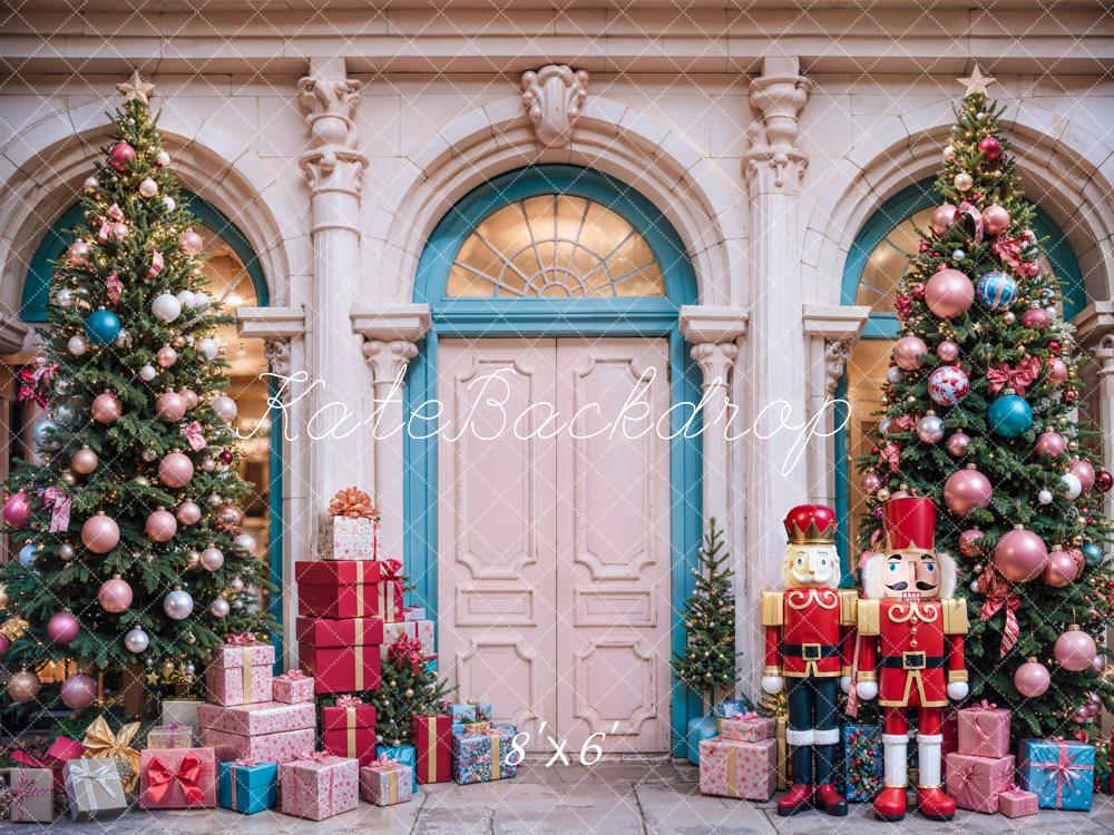Kate Sapin de Noël Porte Casse-noisette Extérieur Toile de fond conçue par Emetselch - Kate Backdrop FR