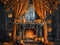 Kate Automne Halloween Citrouille Cheminée Noir Toile de fond conçue par Emetselch - Kate Backdrop FR