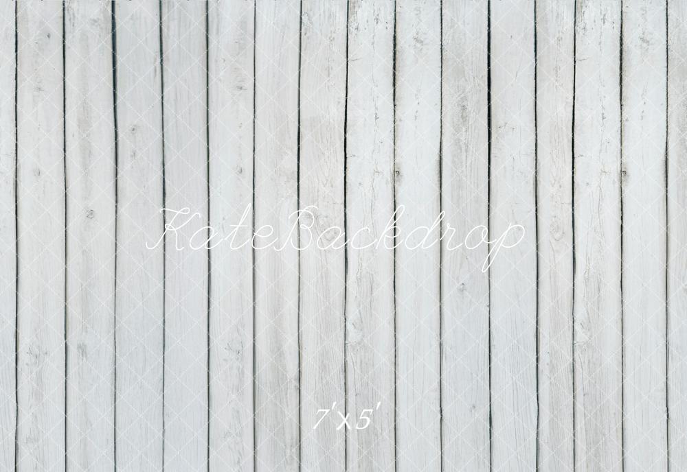 Kate Blanc Gris Parquet Sol en bois Toile de fond conçue par Kate Image - Kate Backdrop FR