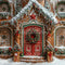 Kate Noël Maison en pain d'épice Marron Toile de fond conçue par Chain Photographie - Kate Backdrop FR