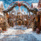 Kate Noël Extérieur Ville de pain d'épice Rue Toile de fond conçue par Chain Photographie - Kate Backdrop FR