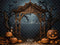 Kate Halloween Sombre Citrouille Arche Nuit Toile de fond conçue par Emetselch - Kate Backdrop FR
