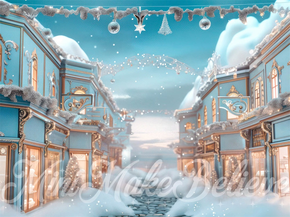 Kate Hiver Noël Rétro Rêve Rue du paradis Toile de fond conçue par Mini MakeBelieve - Kate Backdrop FR