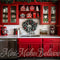 Kate Noël Intérieur Cuisine Rouge Moderne Toile de fond conçue par Mini MakeBelieve - Kate Backdrop FR