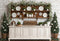 Kate Noël Blanc Cuisine Rétro Mur de briques Toile de fond conçue par Emetselch - Kate Backdrop FR