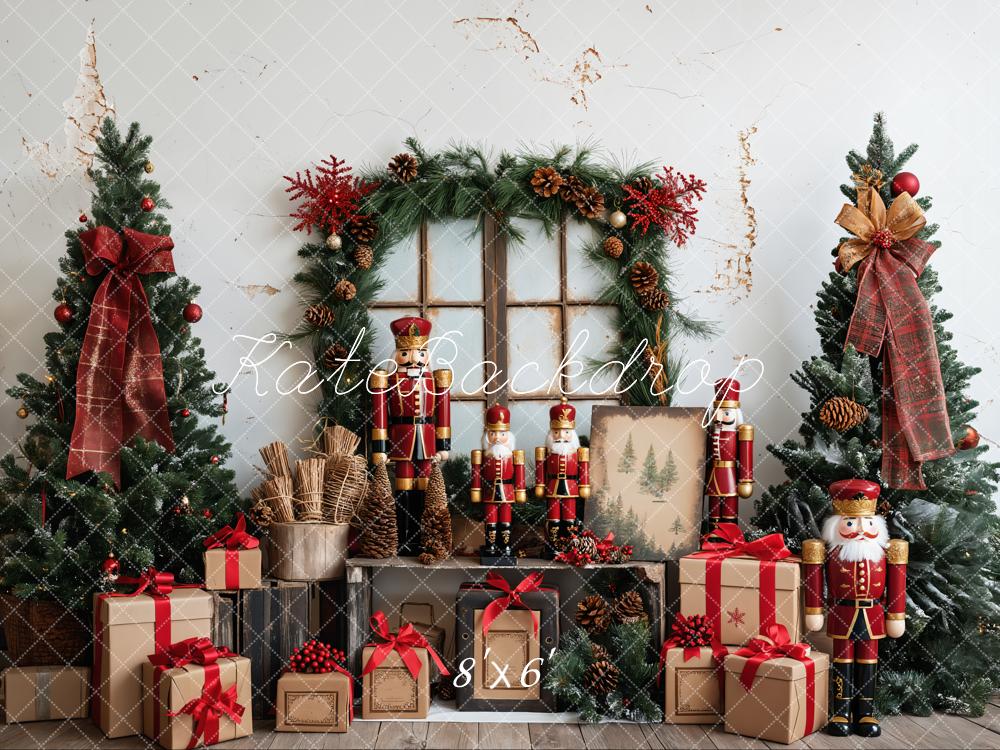 Kate Noël Casse-Noisette Fenêtre Cadeaux Toile de fond conçue par Emetselch - Kate Backdrop FR