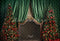 Kate Sapin de Noël Tête de lit Marron Vert Rideau Toile de fond conçue par Emetselch - Kate Backdrop FR