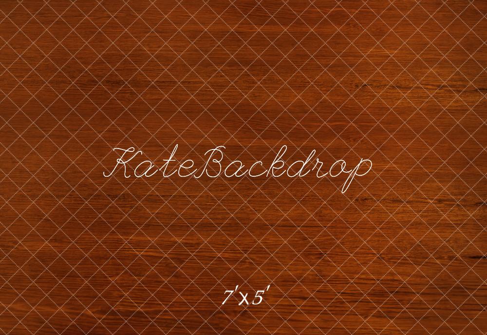 Kate Rouge Marron Parquet Bois Sol Toile de fond conçue par Kate Image - Kate Backdrop FR