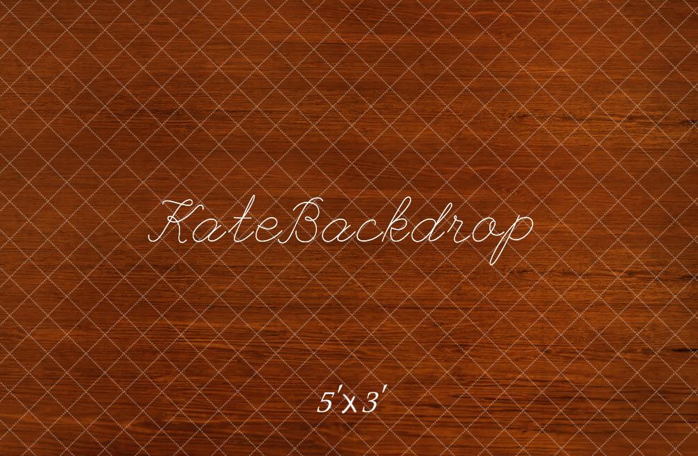 Kate Rouge Marron Parquet Bois Sol Toile de fond conçue par Kate Image - Kate Backdrop FR