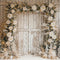 Kate Noël Arche de Fleurs Mur en bois Rayé Toile de fond conçue par Emetselch - Kate Backdrop FR