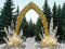 Kate Hiver Forêt Arche de cristal Doré Toile de fond conçue par Mini MakeBelieve - Kate Backdrop FR