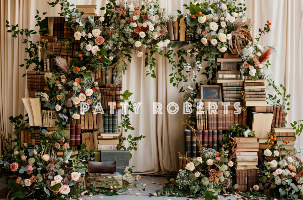 Kate Livres Arche de fleurs Rideau Doux Toile de fond conçue par Patty Robert - Kate Backdrop FR