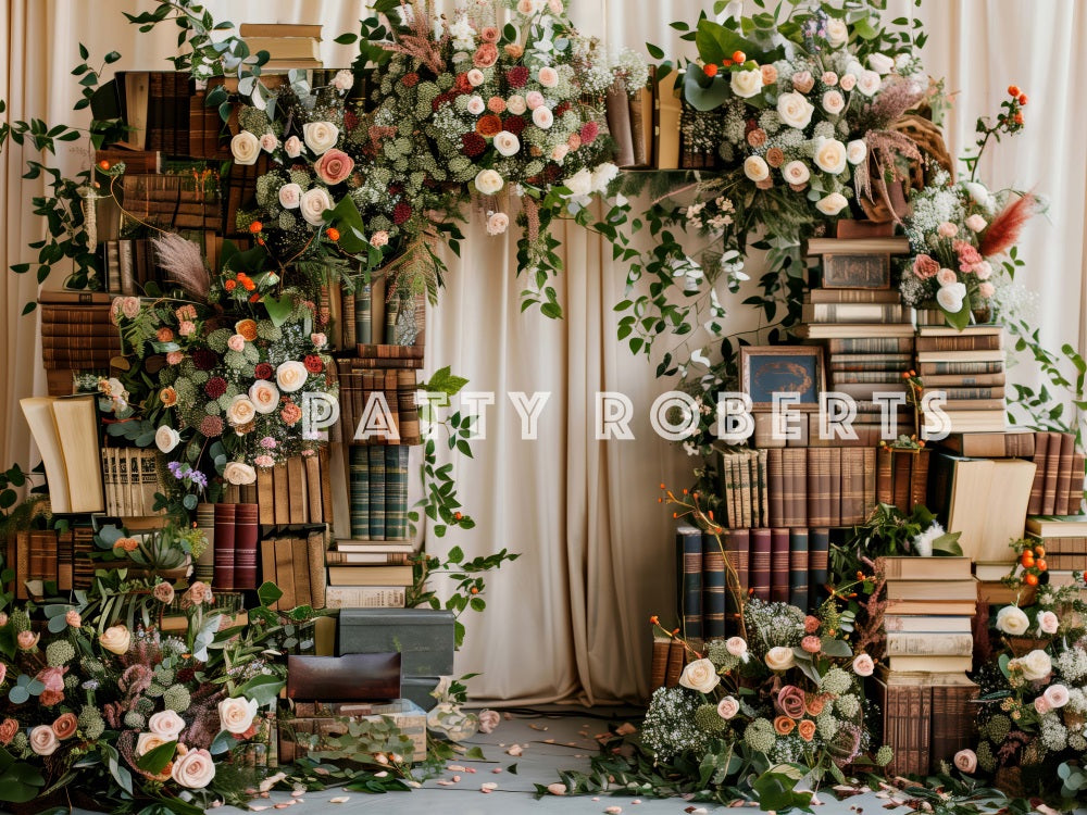 Kate Livres Arche de fleurs Rideau Doux Toile de fond conçue par Patty Robert - Kate Backdrop FR