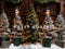Kate Rustique Arbres de Noël Nuit Toile de fond conçue par Patty Robert - Kate Backdrop FR