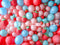 Kate Fraise Mur de ballons Rose et Bleu Toile de fond conçue par Patty Robert - Kate Backdrop FR