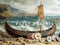 Kate Bateau Viking Pirate Aventure Toile de fond conçue par Patty Robert - Kate Backdrop FR