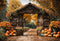 Kate Automne Forêt Citrouille Grange Porte Toile de fond conçue par Emetselch - Kate Backdrop FR