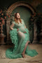 Kate Manches cloches Transparent Longue Doux Robe de Grossesse pour Séance Photo - Kate Backdrop FR