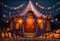 Kate Halloween Nuit Tente Enchanté Cirque Toile de fond conçue par Emetselch - Kate Backdrop FR