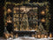 Kate Hiver Noël Noir Fenêtre Lumières Toile de fond conçue par Emetselch - Kate Backdrop FR