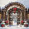 Kate Noël Ancien Arche Porte Château Extérieur Toile de fond conçue par GQ - Kate Backdrop FR