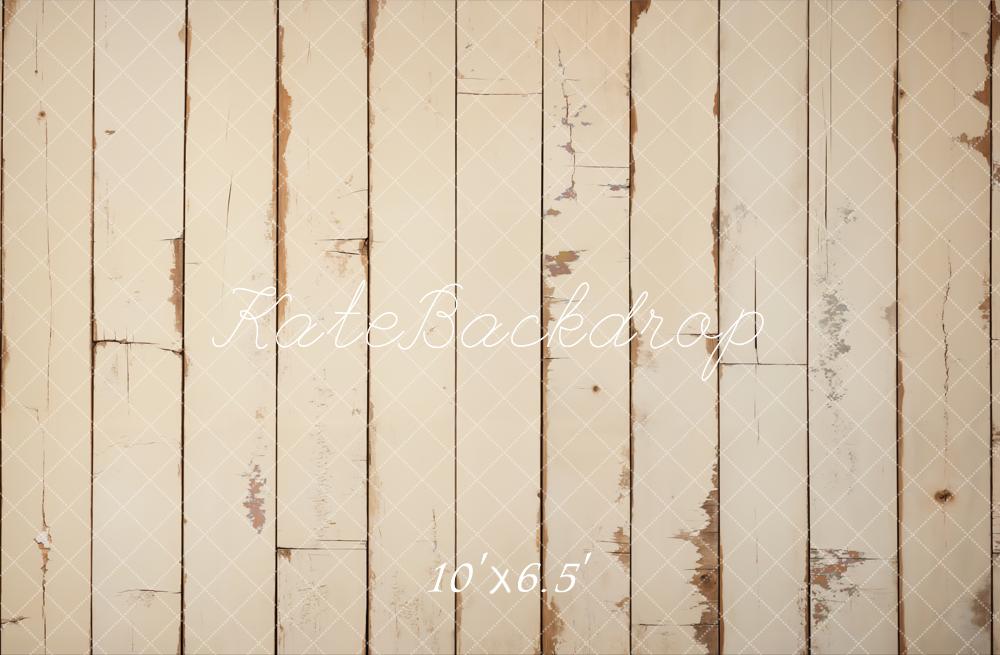 Kate Crème Minable Grain de bois Sol Toile de fond conçue par Kate Image - Kate Backdrop FR