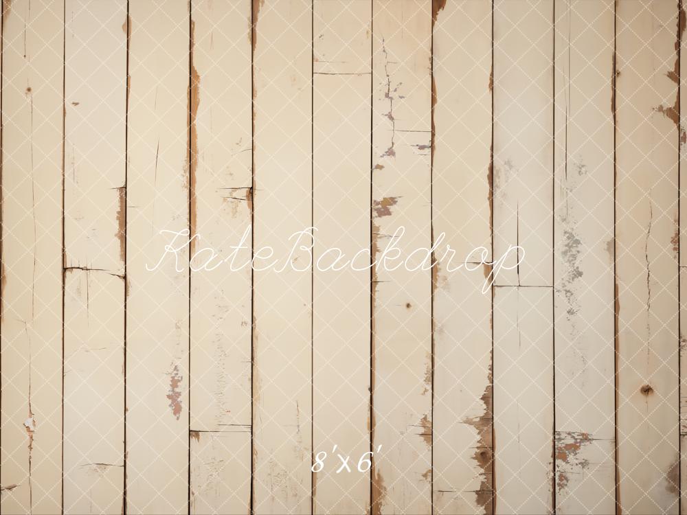 Kate Crème Minable Grain de bois Sol Toile de fond conçue par Kate Image - Kate Backdrop FR