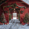 Kate Noël Grange Rouge Porte Neige Toile de fond conçue par Emetselch - Kate Backdrop FR