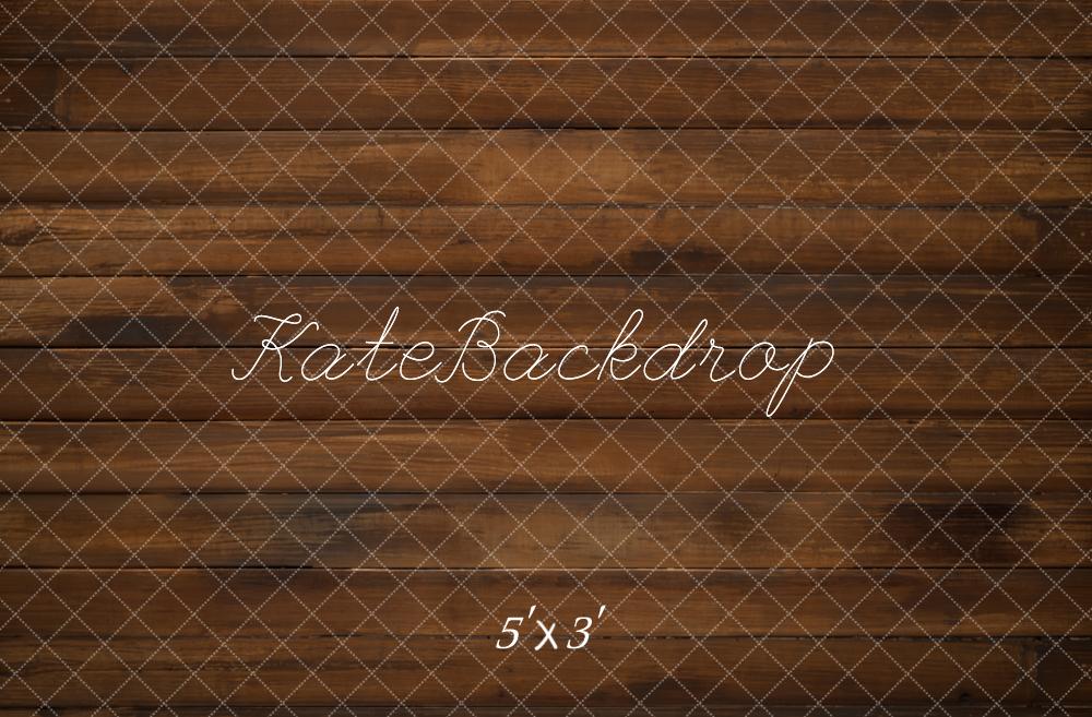 Kate Marron foncé Parquet Sol en bois Toile de fond conçue par Kate Image - Kate Backdrop FR