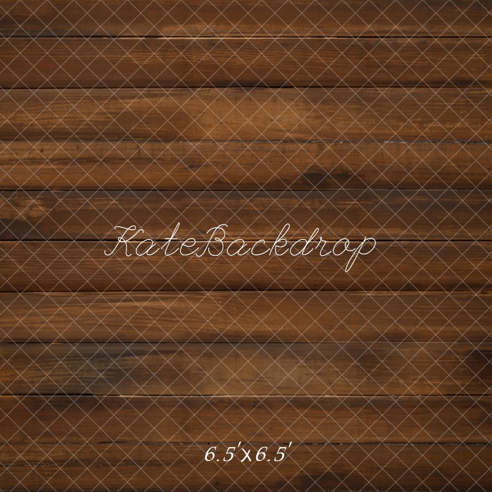Kate Marron foncé Parquet Sol en bois Toile de fond conçue par Kate Image - Kate Backdrop FR